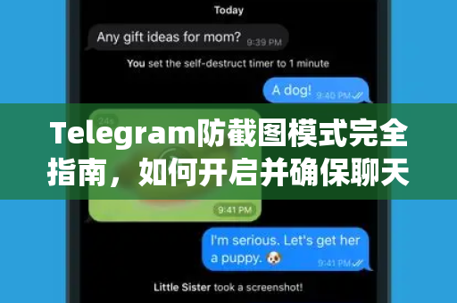 Telegram防截图模式完全指南，如何开启并确保聊天安全-第1张图片-纸飞机即时通讯-纸飞机官网下载