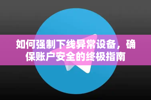 如何强制下线异常设备，确保账户安全的终极指南-第1张图片-纸飞机即时通讯-纸飞机官网下载