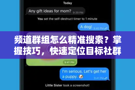 频道群组怎么精准搜索？掌握技巧，快速定位目标社群-第1张图片-纸飞机即时通讯-纸飞机官网下载