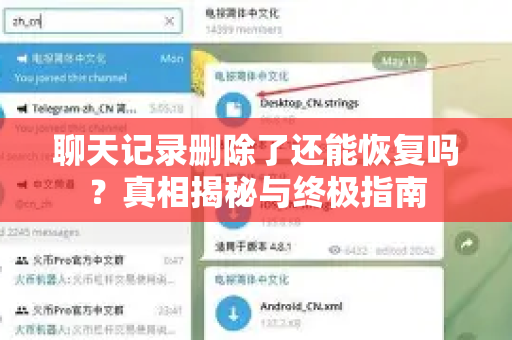聊天记录删除了还能恢复吗？真相揭秘与终极指南