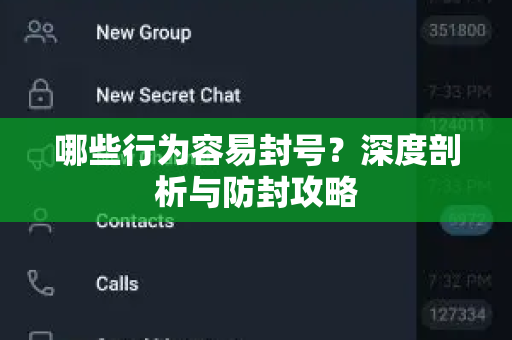 哪些行为容易封号？深度剖析与防封攻略-第1张图片-纸飞机即时通讯-纸飞机官网下载
