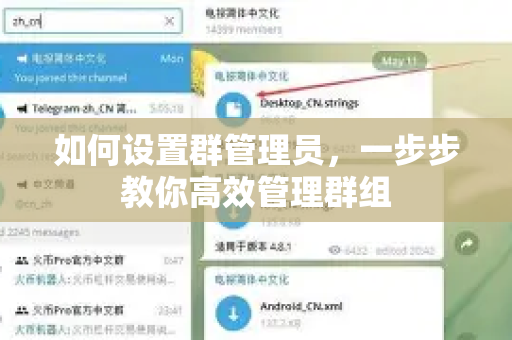 如何设置群管理员，一步步教你高效管理群组-第1张图片-纸飞机即时通讯-纸飞机官网下载